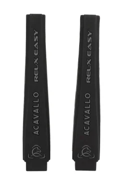 Clearance acavallo Rel-X Easy flerfargede silikonbuer for stigbøyler Black/Darkgrey