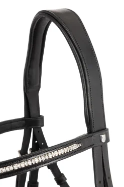 New horze anatomisk tøyle Francis Crown Black