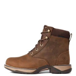 New ariat Anthem Round Toe Lacer vanntette støvletter for damer DistressedBrown