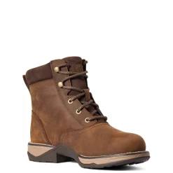 New ariat Anthem Round Toe Lacer vanntette støvletter for damer DistressedBrown