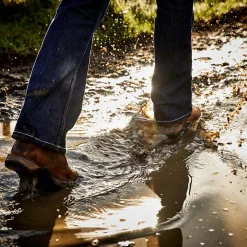 New ariat Anthem Round Toe Lacer vanntette støvletter for damer DistressedBrown