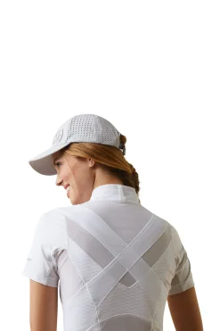 Outlet ariat Ascent konkurranseskjorte med 1/4 glidelås for kvinner WH/AB