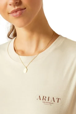 Online ariat BF Stamp Seal T-Shirt Natural