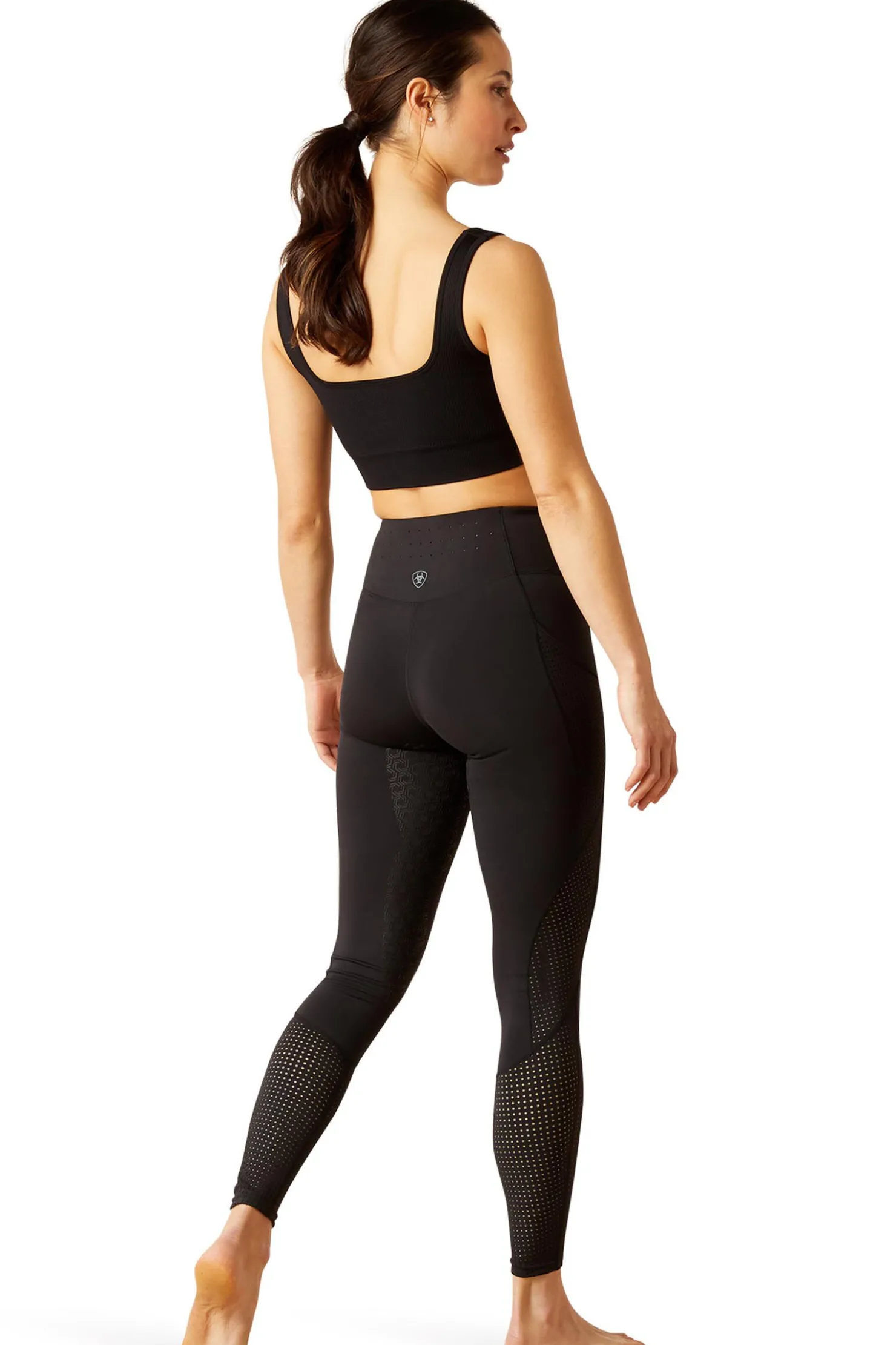 Online ariat Breathe Eos dames kneforsterkede ridetights Black