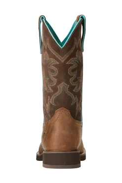 ariat Delilah Round Toe dame westernstøvler Brown/DarkBrown