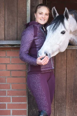 Online ariat Eos Lumina helforsterket tights til dame MulberryRed