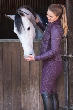 Online ariat Eos Lumina helforsterket tights til dame MulberryRed