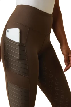 Best ariat Eos Moto helforsterket ridetights, dame BarkBrown