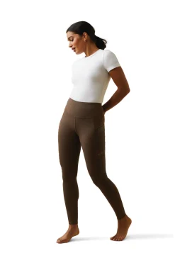 Best ariat Eos Moto helforsterket ridetights, dame BarkBrown