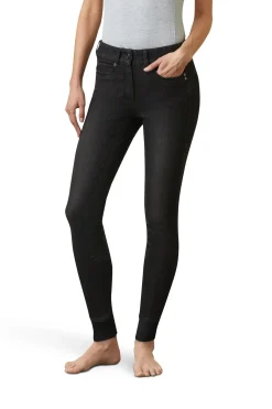 Sale ariat Halo B Ridebukser med full grep i dongeri for kvinner Black