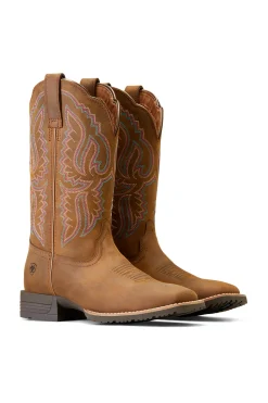 Hot ariat Hybrid Ranchwork landsstøvler for kvinner DistressedTan