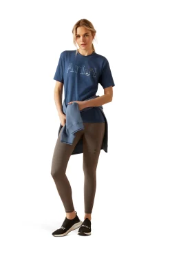 Sale ariat Kvinner BF Kortermet T-skjorte DarkDenim