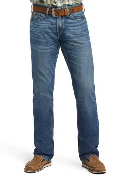 Clearance ariat M7 Merrick jeans med rette bein til herre DenimBlue