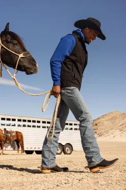 Discount ariat M8 Modern Tekstretch Slim Leg jeans til herre Sebastian