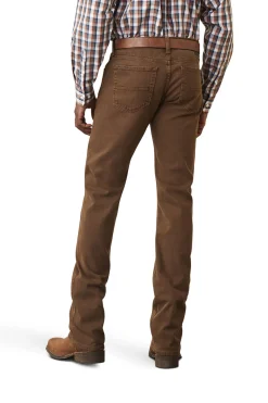 Outlet ariat M7 Str Grizzly Straight jeans til herre i olivengrønn Peat