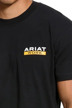 Outlet ariat Rebar Cotton Strong Roughneck Graphic T-Shirt Black