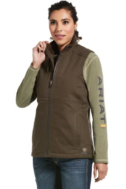 Outlet ariat Rebar Duracanvas isolert damevest Walnut
