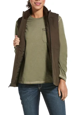 Outlet ariat Rebar Duracanvas isolert damevest Walnut