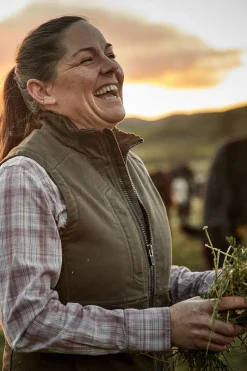 Outlet ariat Rebar Duracanvas isolert damevest Walnut