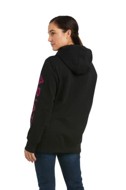 Online ariat Rebar Graphic hettegenser til dame Black/Purple