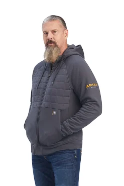 Hot ariat Rebar Regulator jakke med glidelås til herre Grey