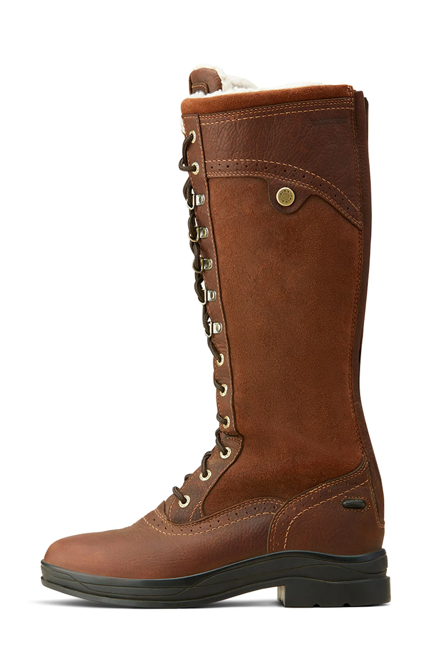 Outlet ariat Wythburn Tall vanntette støvler for kvinner DarkBrown