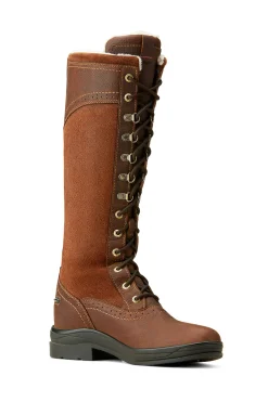 Outlet ariat Wythburn Tall vanntette støvler for kvinner DarkBrown