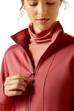 New ariat Zaphus Sweatshirt med glidelås BurntRusset