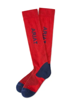 Discount ariat TEK Performance sokker DarkBlue/Red