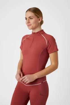 Clearance bvertigo B Vertigo Adara treningsskjorte, dame MineralRed