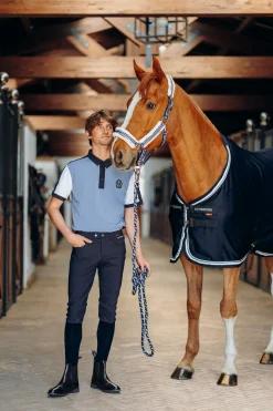 bvertigo B Vertigo Alex funksjonell poloskjorte, herre InfinityBlue/White