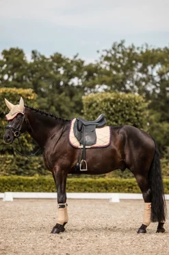 bvertigo B Vertigo Amory dressursjabrak med brodert monogram WeatheredTeakBeige