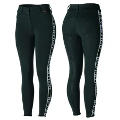 Sale bvertigo B Vertigo Angelika funksjonell ridebukse med høyt liv, helforsterket med silikon, dame ScarabGreen