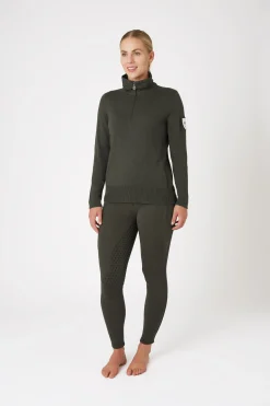 Outlet bvertigo B Vertigo Athena pullover i merinomix til dame MajorBrown