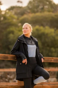 Online bvertigo B Vertigo Caroline lang ridejakke, dame AnthraciteDarkGrey