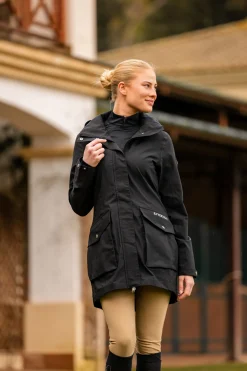 Online bvertigo B Vertigo Caroline lang ridejakke, dame AnthraciteDarkGrey