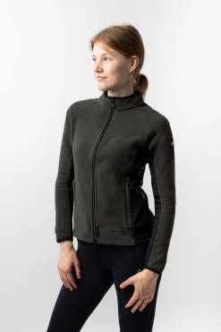 Discount bvertigo B Vertigo Cleo elastisk ridejakke i fleece til dame ClimbingIvyGreen