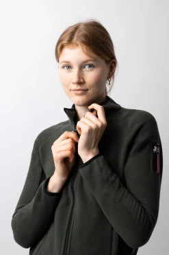 Discount bvertigo B Vertigo Cleo elastisk ridejakke i fleece til dame ClimbingIvyGreen