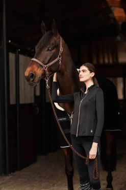 New bvertigo B Vertigo Dylan thermodekken med krage i fuskepels DarkNavy