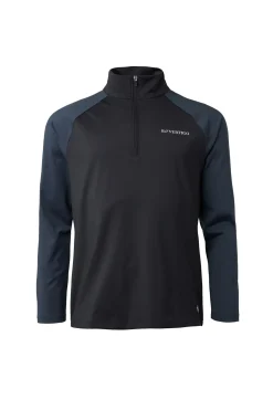 Hot bvertigo B Vertigo Edmund treningsskjorte med glidelås til herre DarkNavy/OmbreBlue