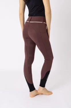 Discount bvertigo B Vertigo Elea helforsterket ridebukse til dame RedMahogany