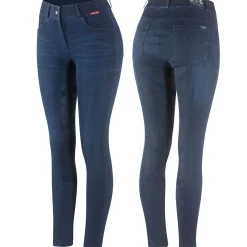 bvertigo B Vertigo Elle denim ridebukse, helforsterket med silikon, dame DB/AB