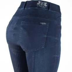 bvertigo B Vertigo Elle denim ridebukse, helforsterket med silikon, dame DB/AB