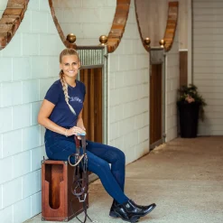 bvertigo B Vertigo Elle denim ridebukse, helforsterket med silikon, dame DB/AB