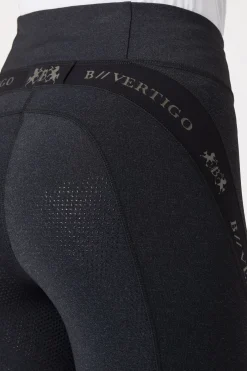 Hot bvertigo B Vertigo Jenny ridetights, helforsterket med silikon, dame Black