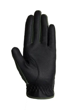 Clearance bvertigo B Vertigo Laia ridehansker med logotrykk til dame BeetleGreen