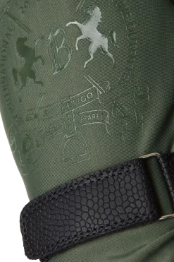 Clearance bvertigo B Vertigo Laia ridehansker med logotrykk til dame BeetleGreen