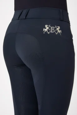 Online bvertigo B Vertigo Meghan helforsterkede ridebukser med silikon, dame DarkNavy