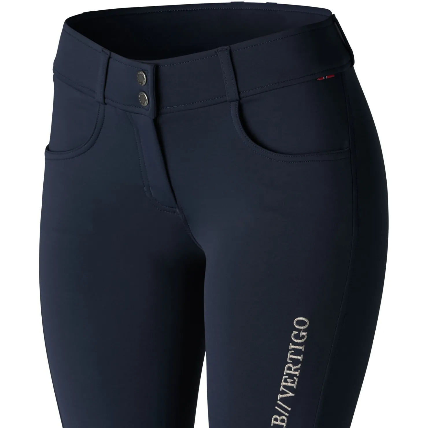 Outlet bvertigo B Vertigo Meghan ridebukse med kneforstering i silikon, dame DarkNavy