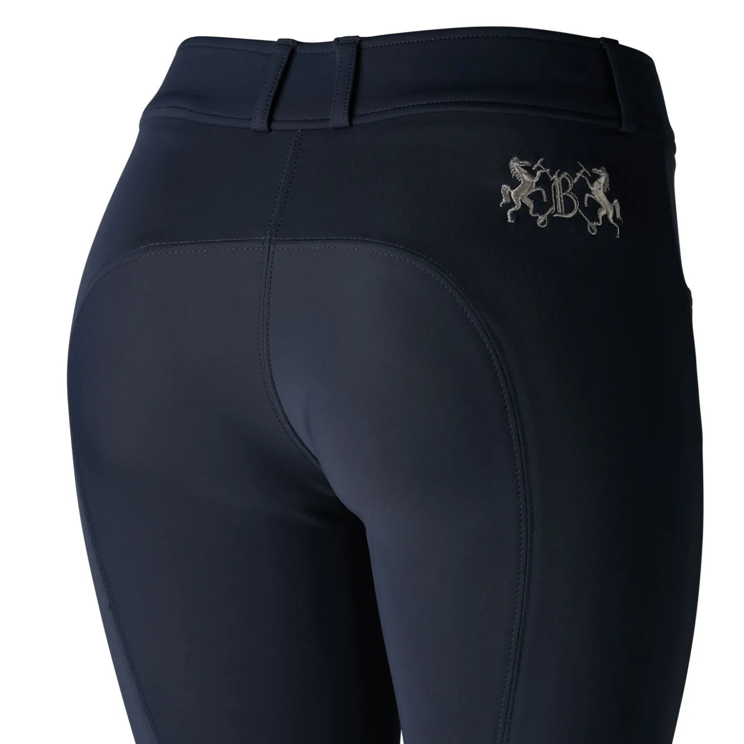 Outlet bvertigo B Vertigo Meghan ridebukse med kneforstering i silikon, dame DarkNavy